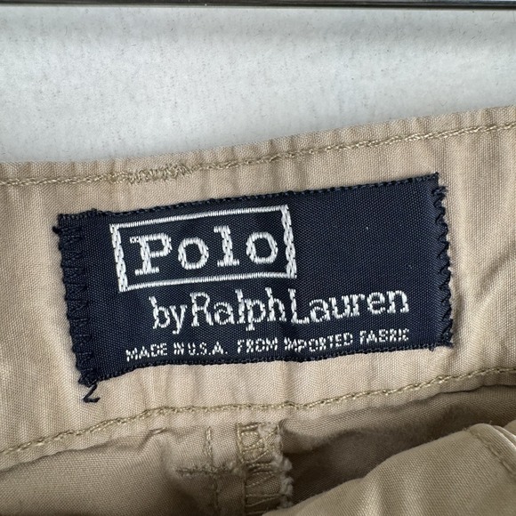 Vintage Polo Ralph Lauren Golf Shorts Mens Size 33 Shield Logo 8 Inch Inseam - Picture 3 of 12